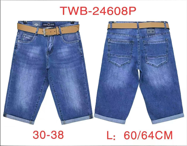Spodenki męskie jeans Roz 30-38, 1 Kolor Paczka 10 szt